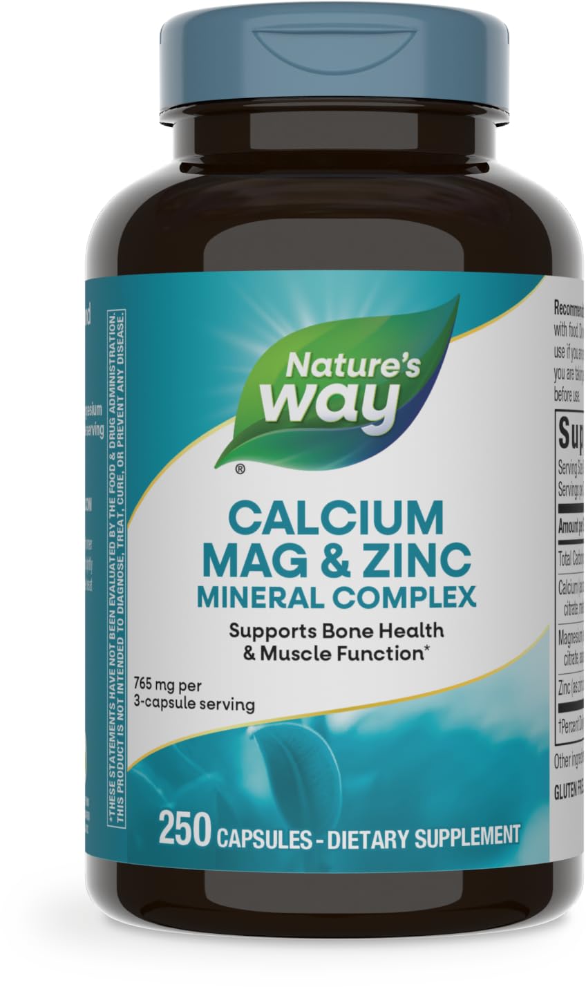 Foto 2 pulgar | Suplemento Nature's Way De Calcio-magnesio-zinc 250 Cápsulas - Venta Internacional.