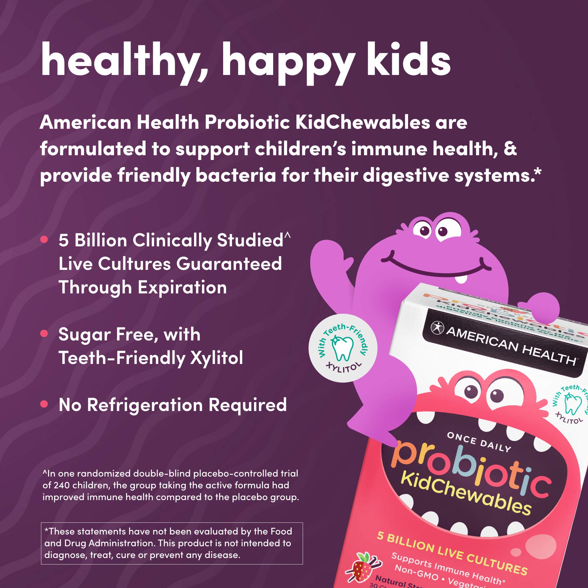 Foto 4 | Probiótico Masticable Para Niños American Health 30 Comprimidos - Venta Internacional.