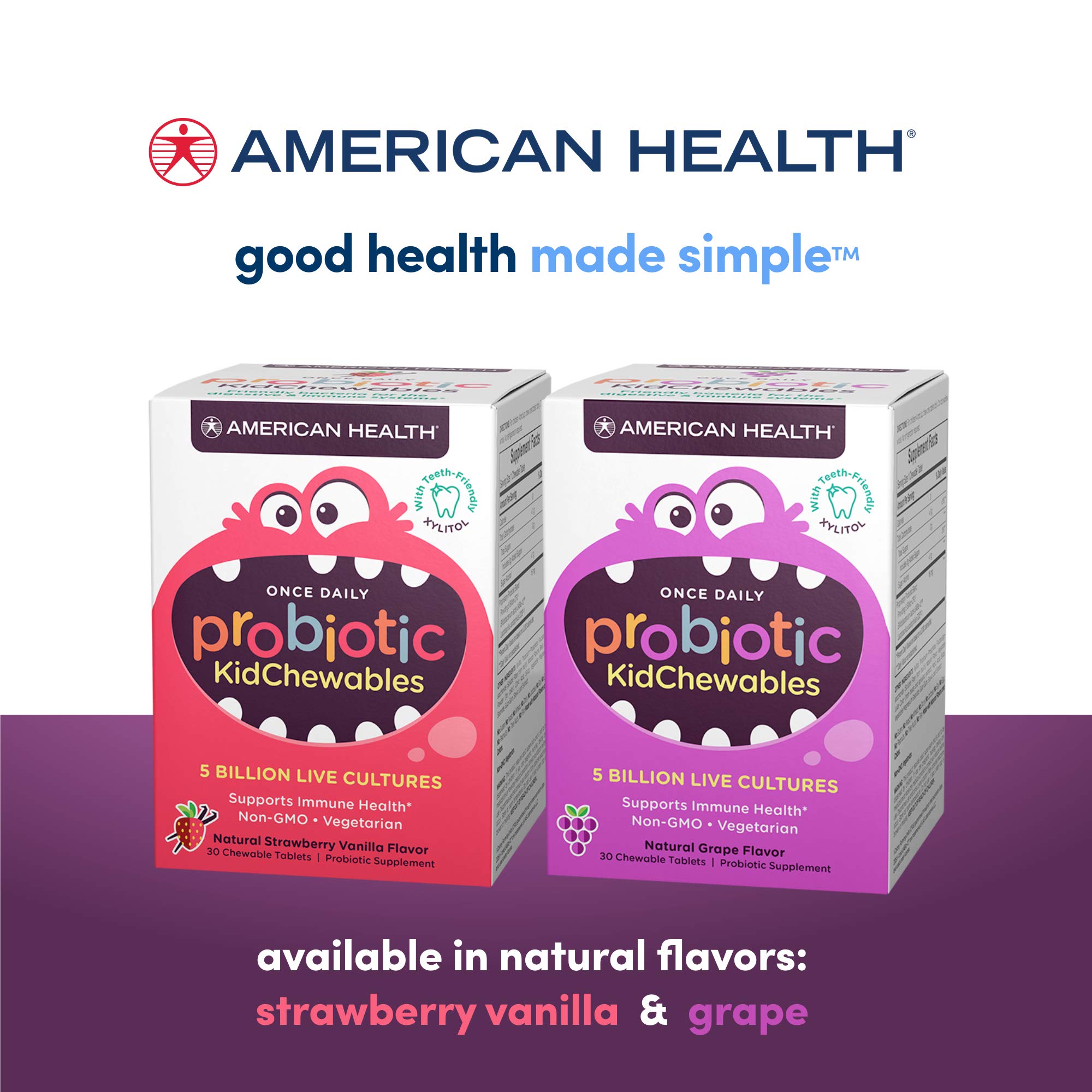 Foto 5 | Probiótico Masticable Para Niños American Health 30 Comprimidos - Venta Internacional.