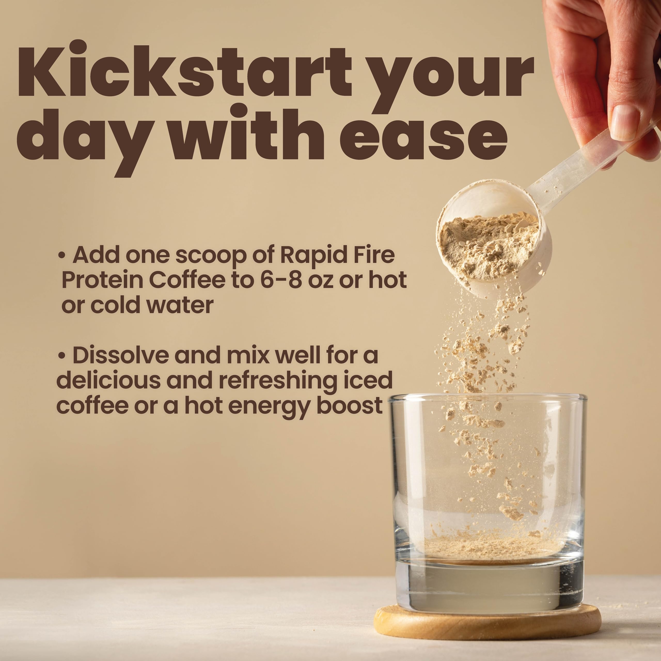 Foto 5 pulgar | Protein Coffee Rapid Fire, 10 G De Proteína Con Colágeno, 15 Porciones - Venta Internacional.