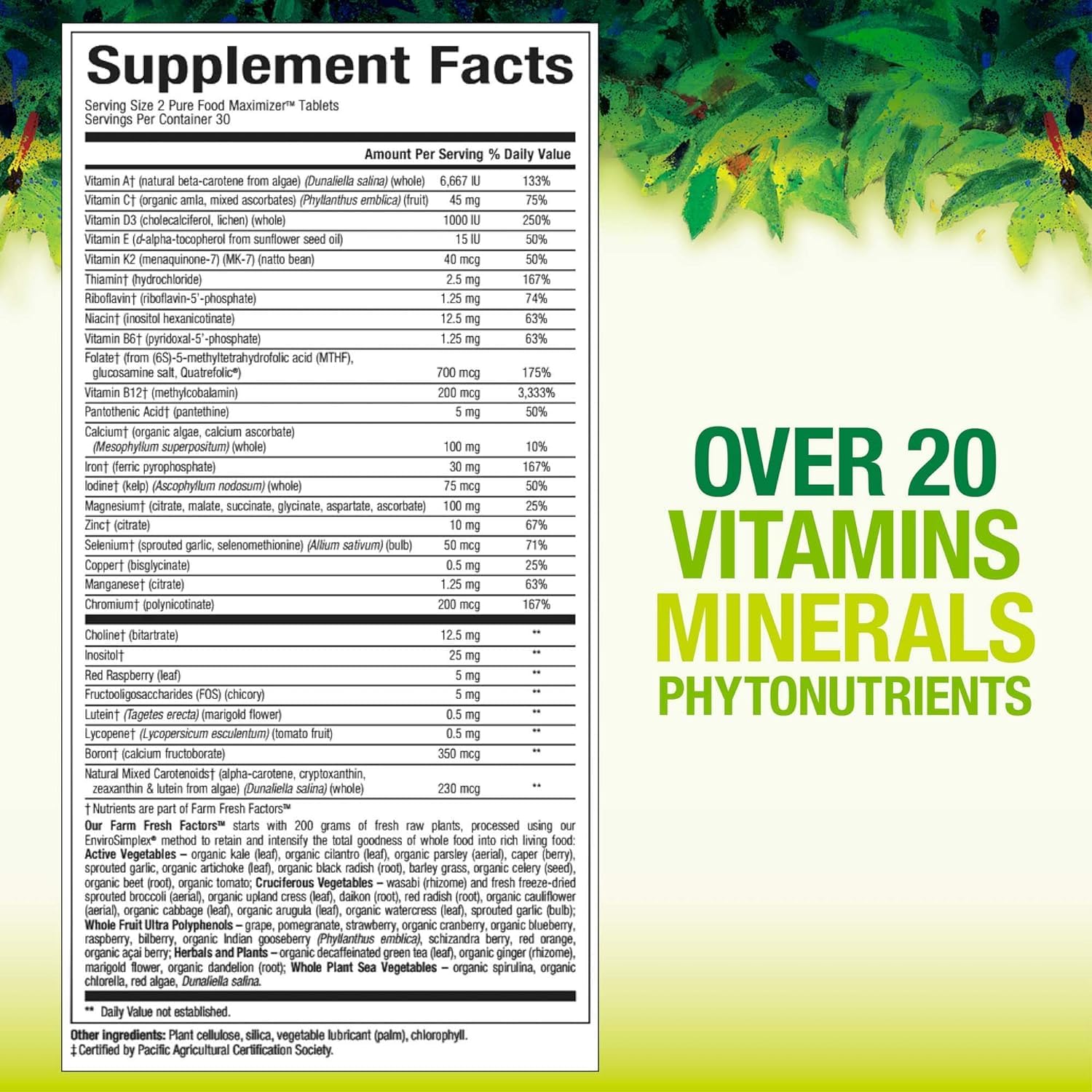 Foto 3 pulgar | Multivitamínico Prenatal Whole Earth & Sea, 60 Comprimidos, Vegano - Venta Internacional.