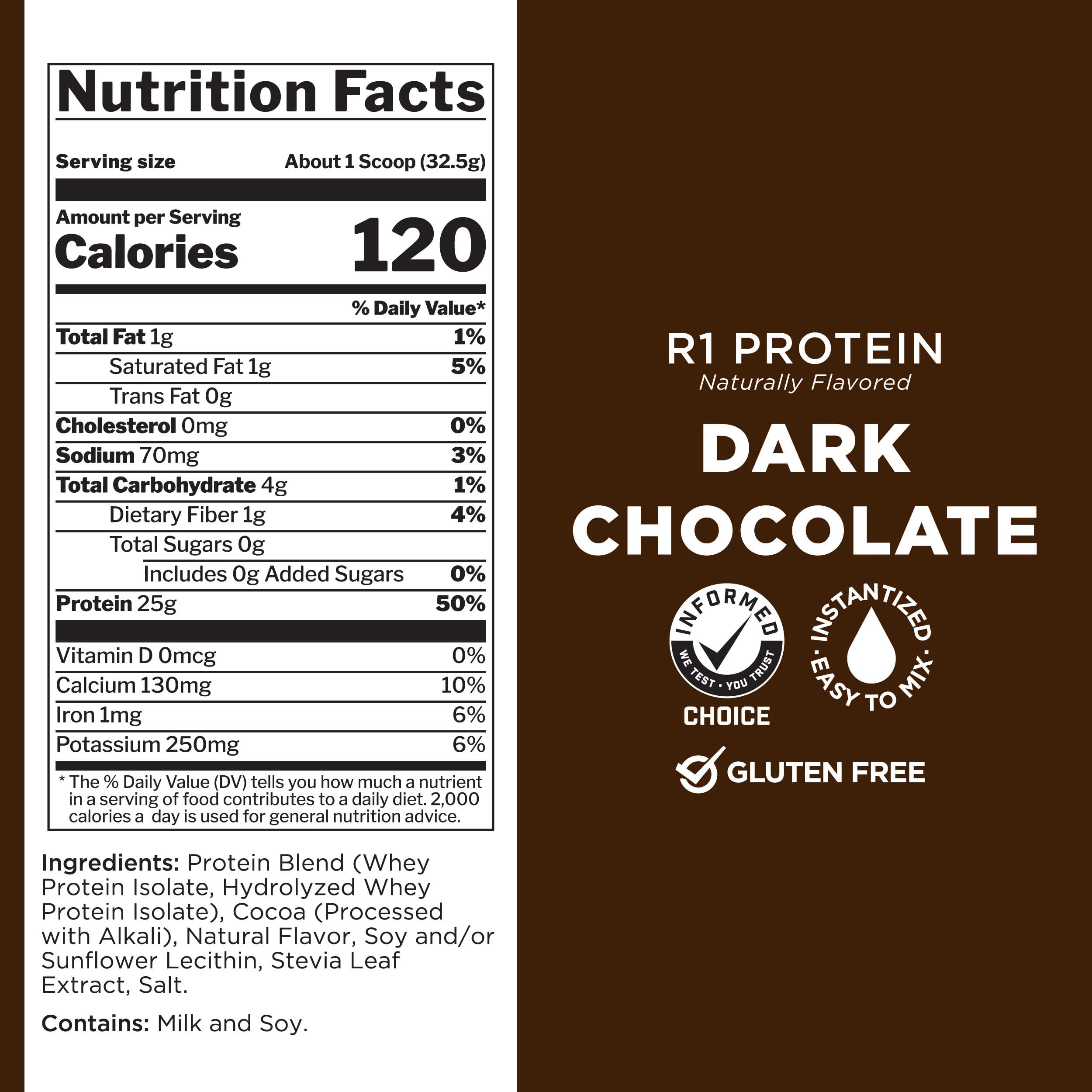 Foto 6 | Proteína En Polvo Rule 1 Proteins R1 Con Sabor Natural, 1.7 Libras - Venta Internacional.
