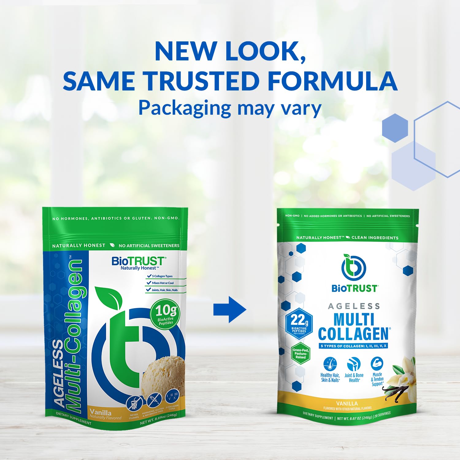 Foto 2 | Colágeno En Polvo Biotrust Ageless Multi Vanilla 200 G - Venta Internacional.