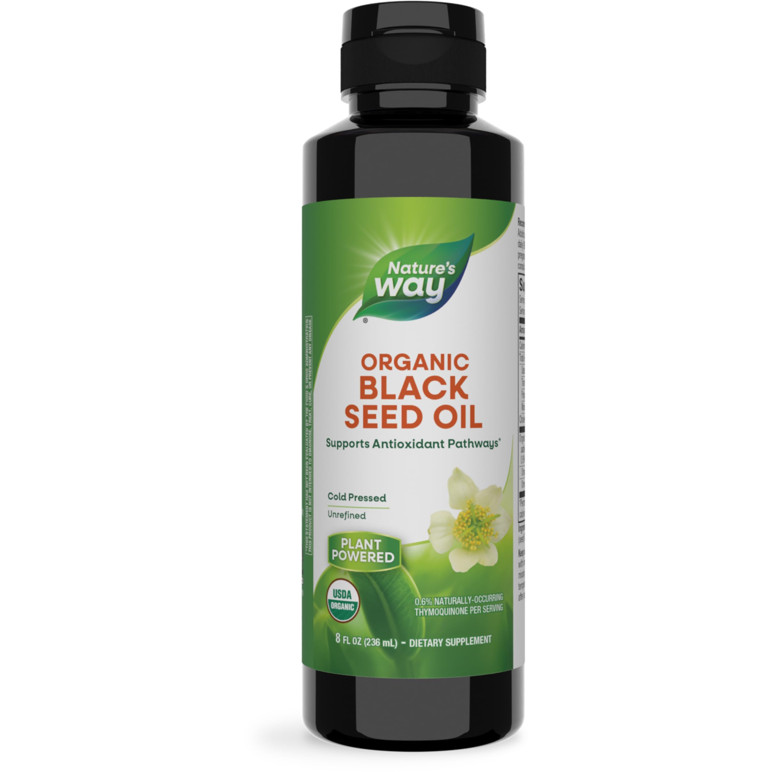 Foto 2 pulgar | Suplemento De Aceite De Semillas Negras Orgánico Nature's Way 240 Ml - Venta Internacional.