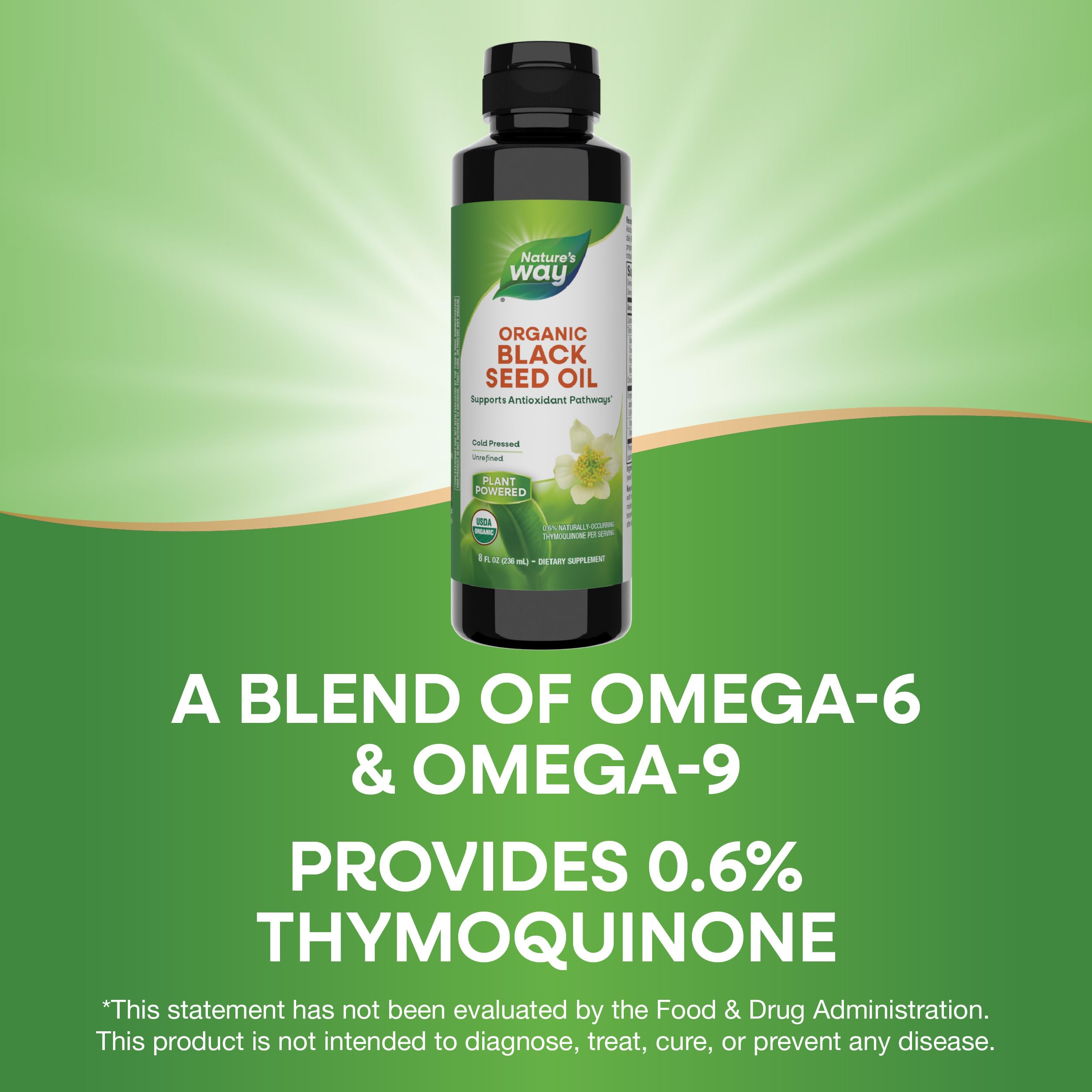 Foto 5 pulgar | Suplemento De Aceite De Semillas Negras Orgánico Nature's Way 240 Ml - Venta Internacional.