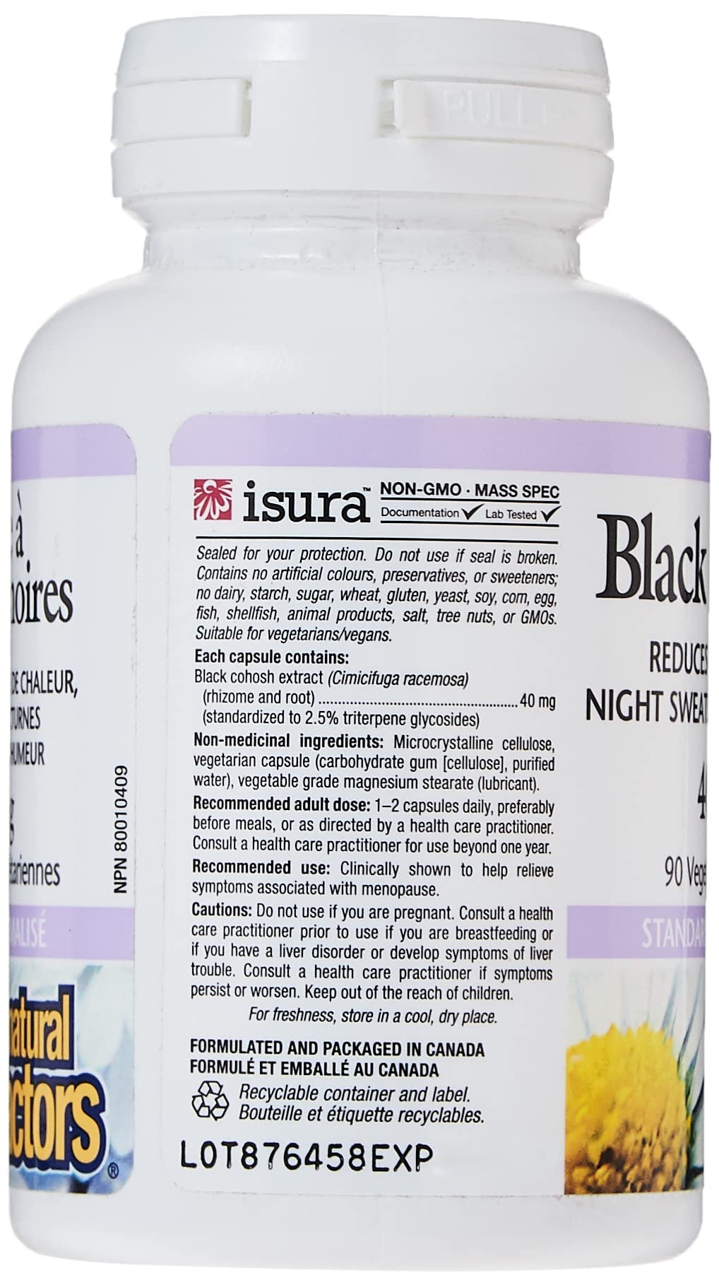 Foto 4 pulgar | Suplemento Natural Factors Black Cohosh 40 Mg 90 Cápsulas - Venta Internacional.
