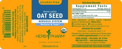 Foto 7 | Glicerita De Semillas De Avena Herb Pharm, 30 Ml, Sin Alcohol, Orgánica - Venta Internacional.