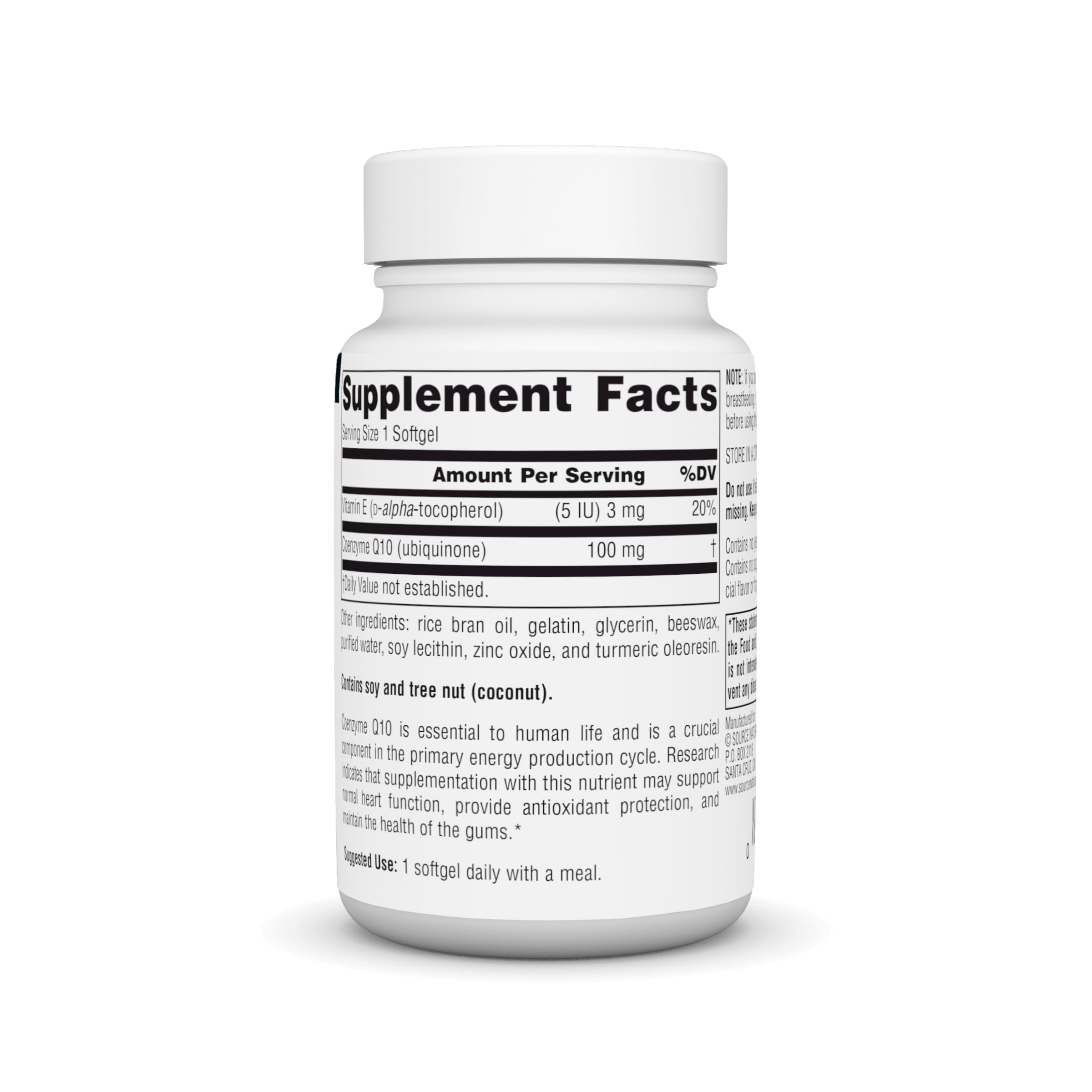 Foto 3 pulgar | Coenzima Q10 De Supplement Source Naturals, 100 Mg, 60 Cápsulas Blandas - Venta Internacional.