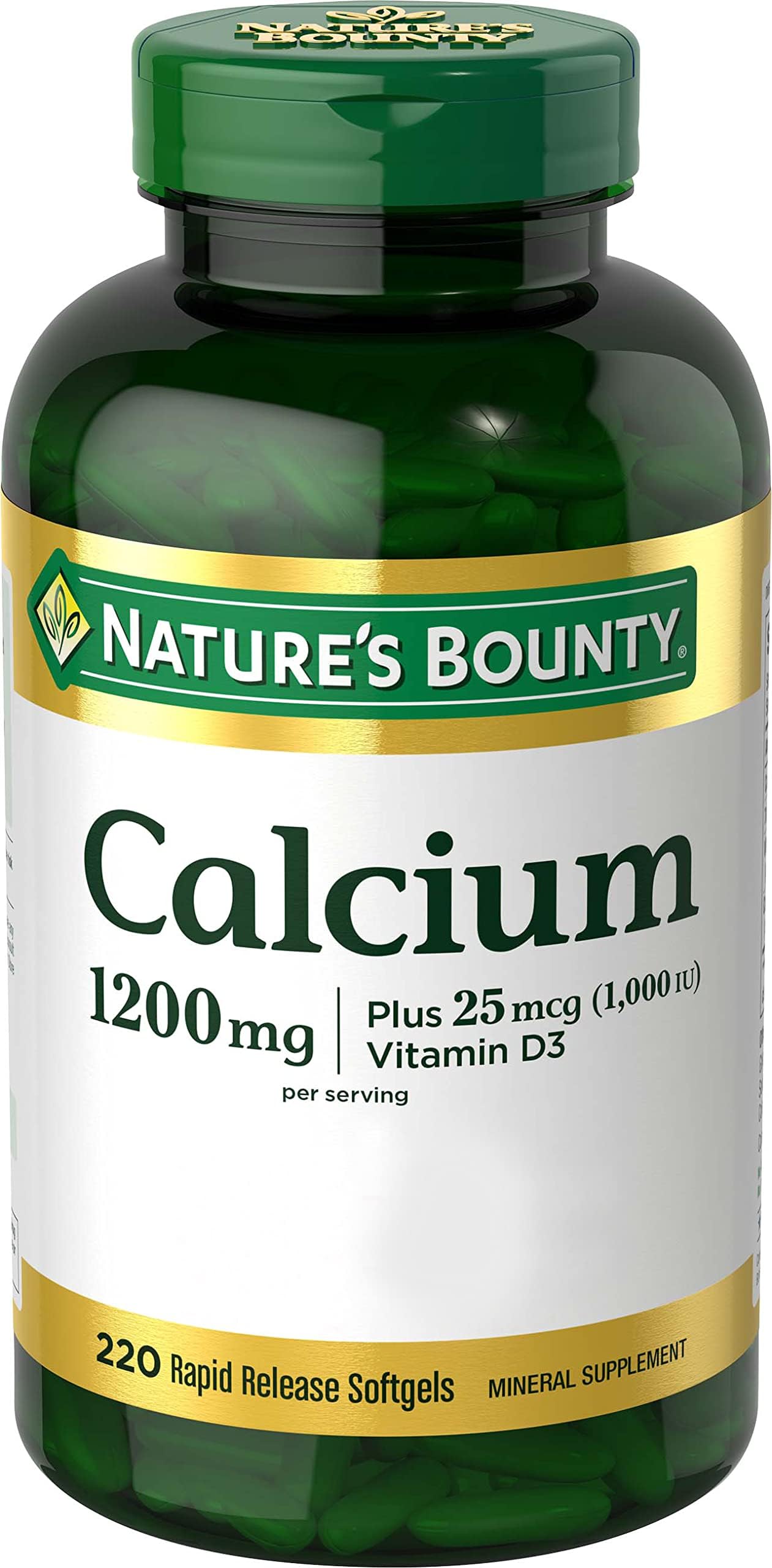 Foto 2 pulgar | Complementa Nature's Bounty Calcium 1200 Mg Con 1000 Ui De Vitamina D3 - Venta Internacional.