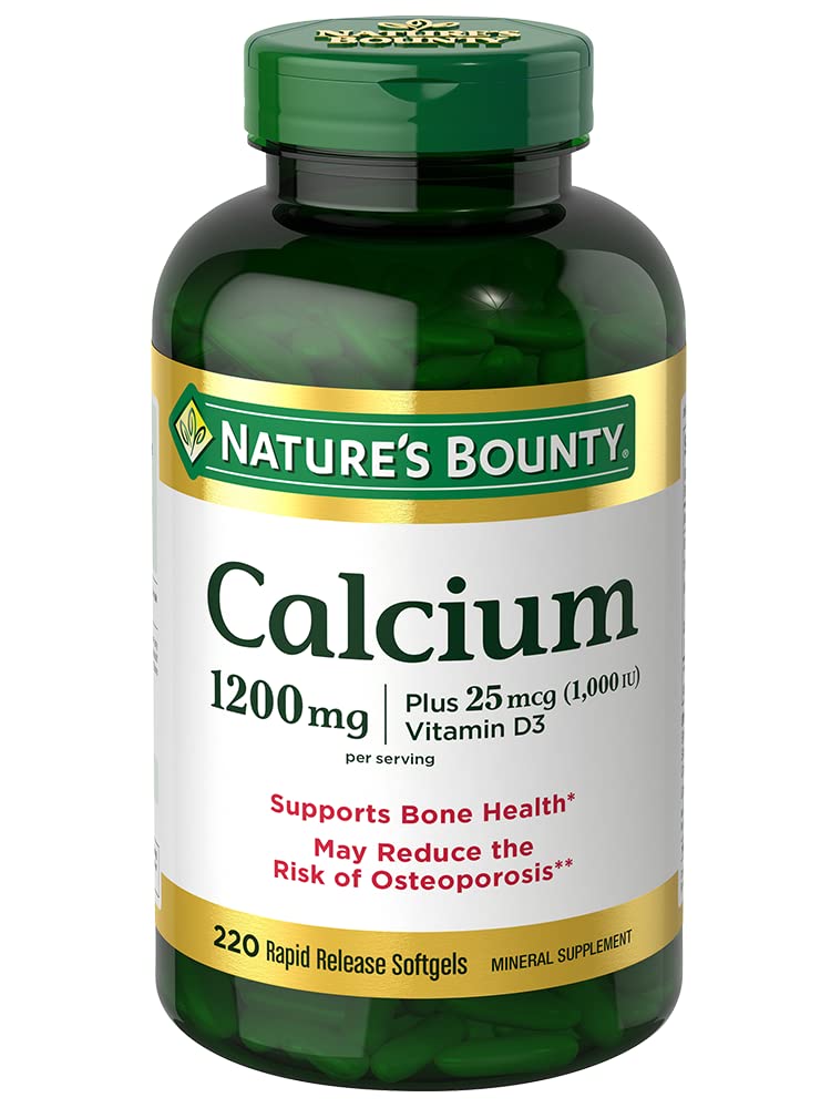 Foto 5 pulgar | Complementa Nature's Bounty Calcium 1200 Mg Con 1000 Ui De Vitamina D3 - Venta Internacional.
