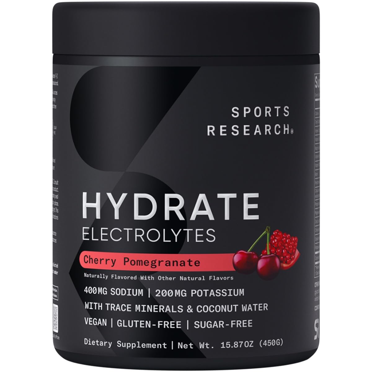 Foto 2 pulgar | Electrolitos En Polvo Sports Research Hydrate Cereza Granada - Venta Internacional.