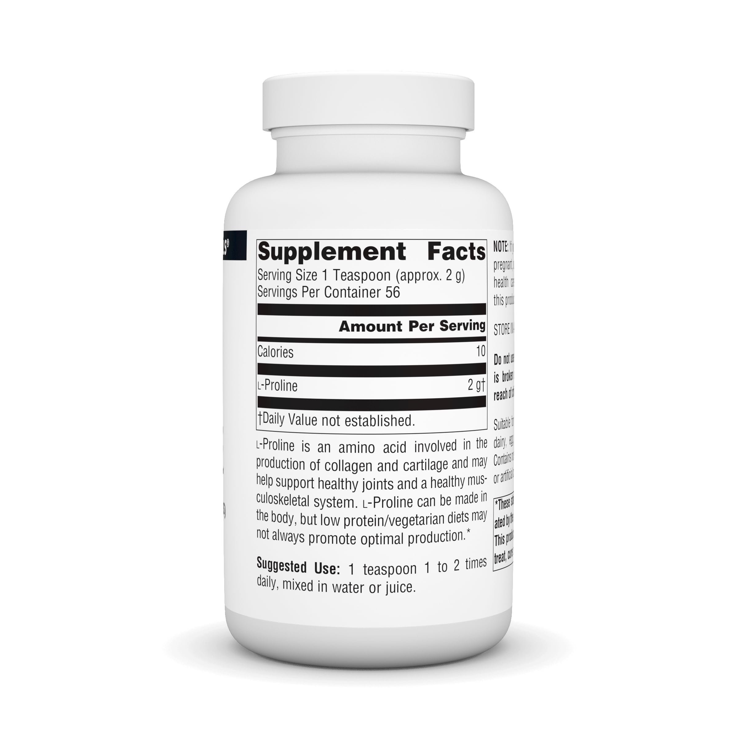 Foto 3 pulgar | Polvo De L-prolina Supplement Source Naturals, 120 Ml - Venta Internacional.