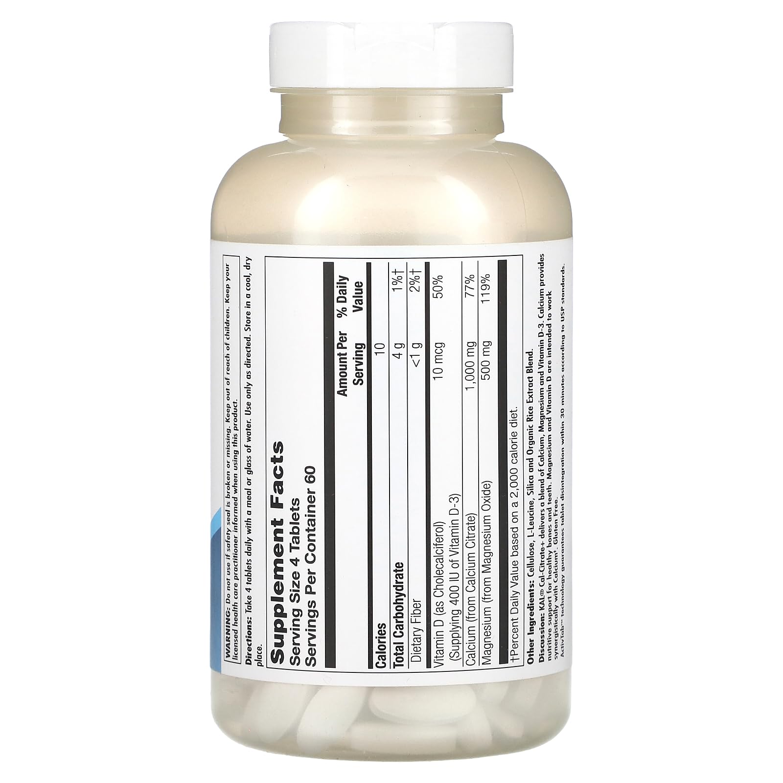Foto 3 pulgar | Suplemento Kal Cal Citrate + Con Calcio, Magnesio Y Vitamina D - Venta Internacional.