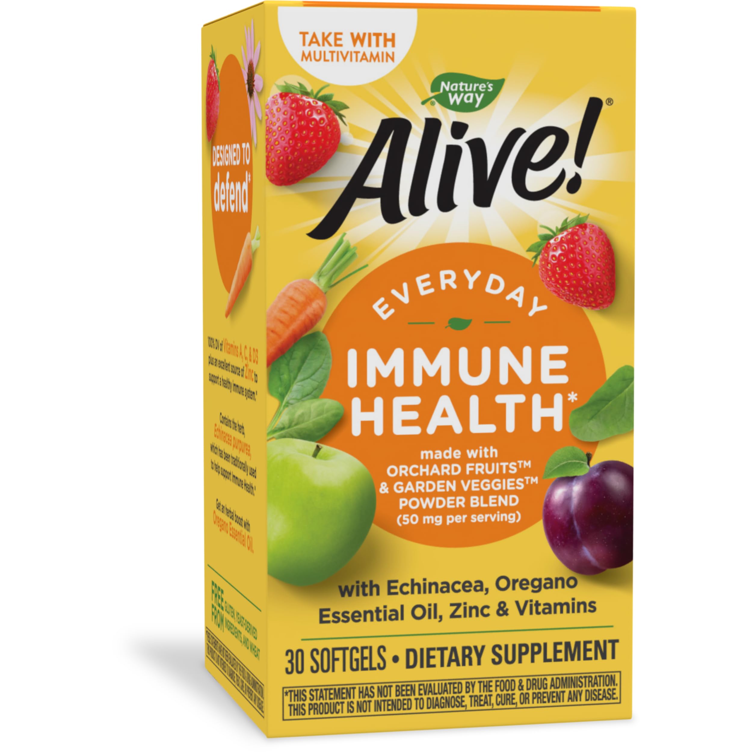 Foto 2 pulgar | ¡complementa Nature's Way Alive! Everyday Immune Health 30 Cápsulas Blandas - Venta Internacional.