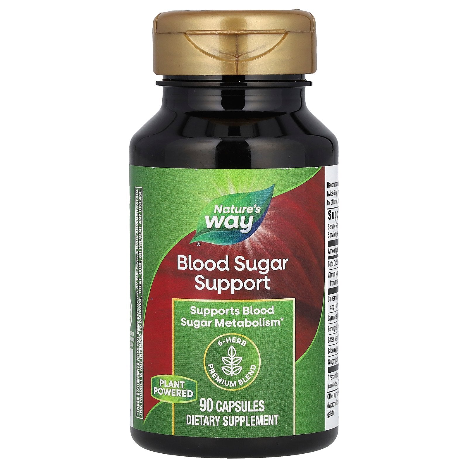 Foto 2 pulgar | Suplemento Nature's Way Blood Sugar Support 90 Cápsulas - Venta Internacional.