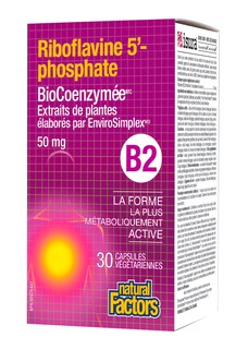 Foto 3 | Suplemento De Riboflavina Biocoenzimática De Natural Factors, 50 Mg - Venta Internacional.