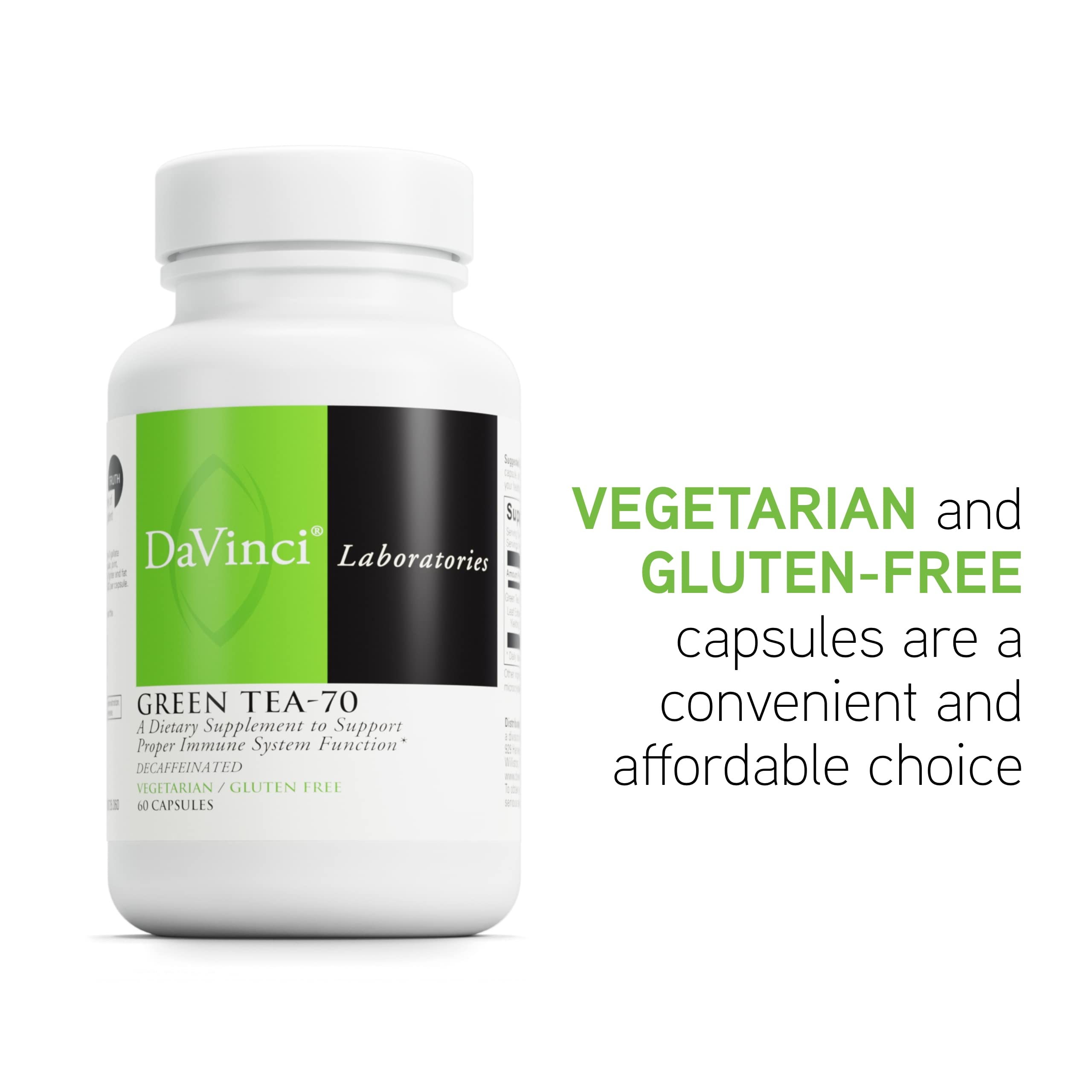 Foto 5 | Suplemento Davinci Labs Green Te-70 60 Cápsulas Vegetarianas - Venta Internacional.