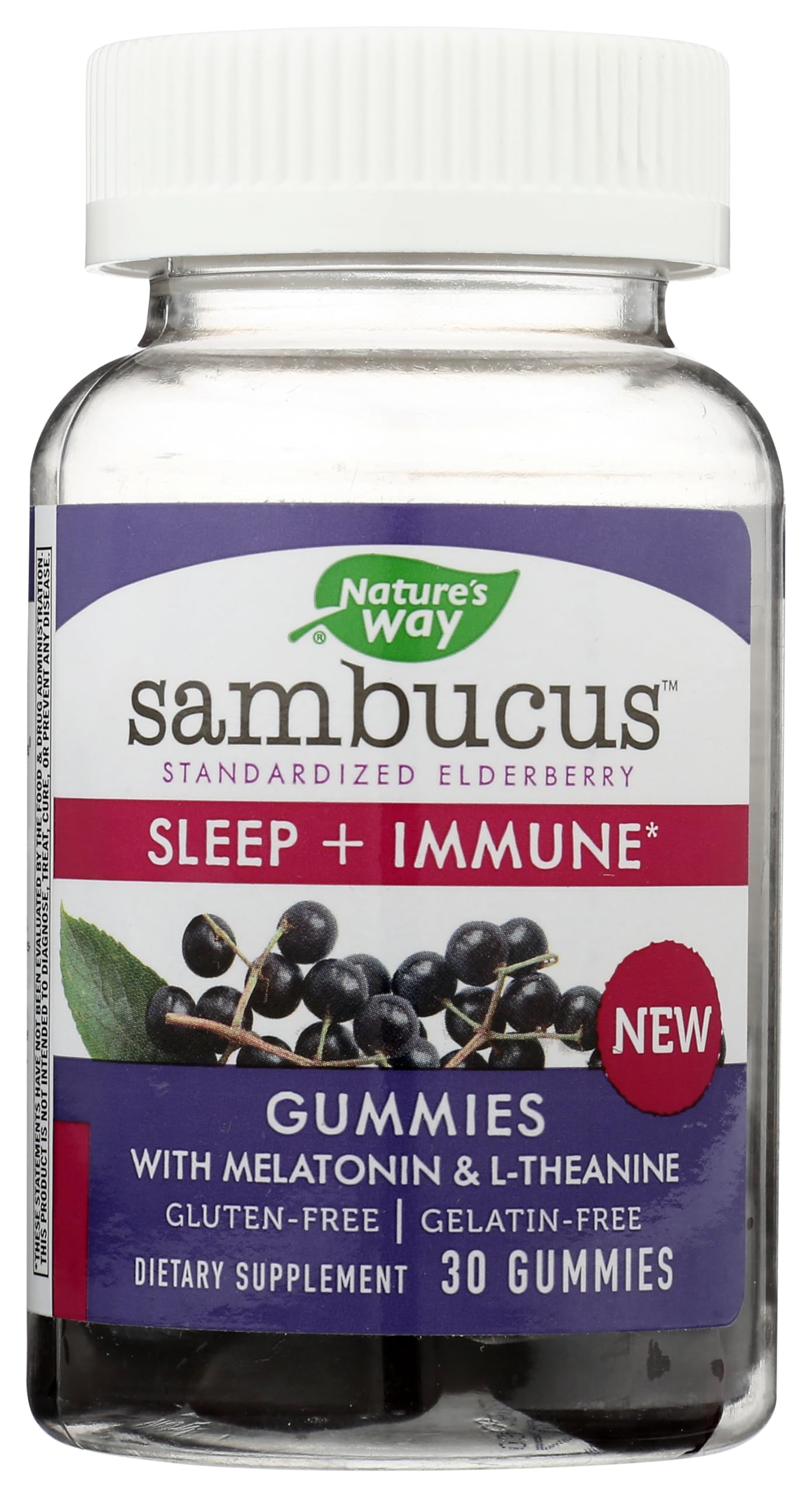 Foto 2 pulgar | Gomitas Nature's Way Sambucus Elderberry Sleep + Immune, 30 Unidades - Venta Internacional.