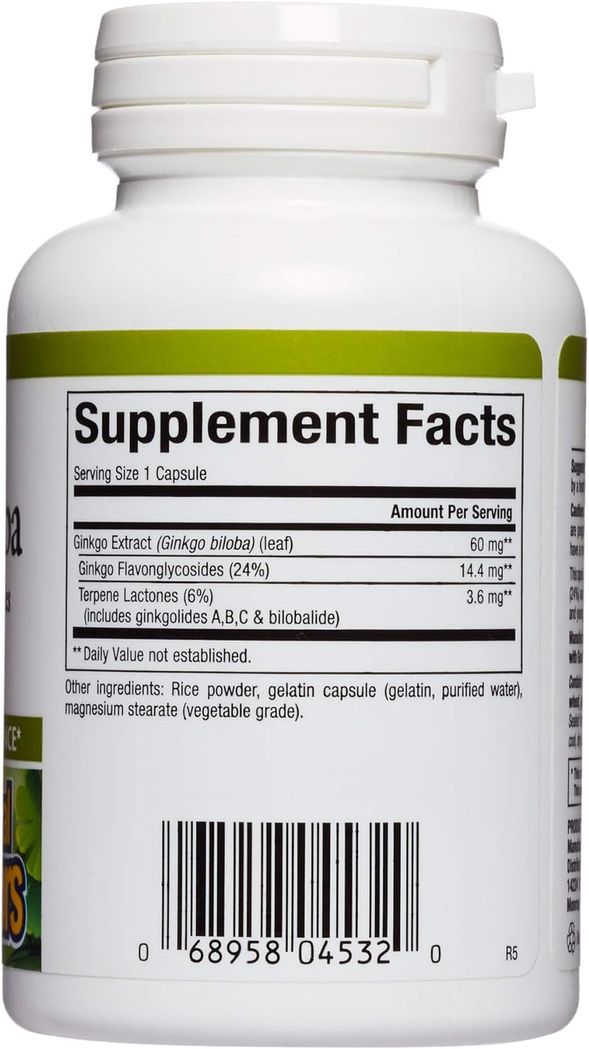 Foto 2 | Suplemento Natural Factors Herbalfactors Ginkgo Biloba 60 Cápsulas - Venta Internacional.