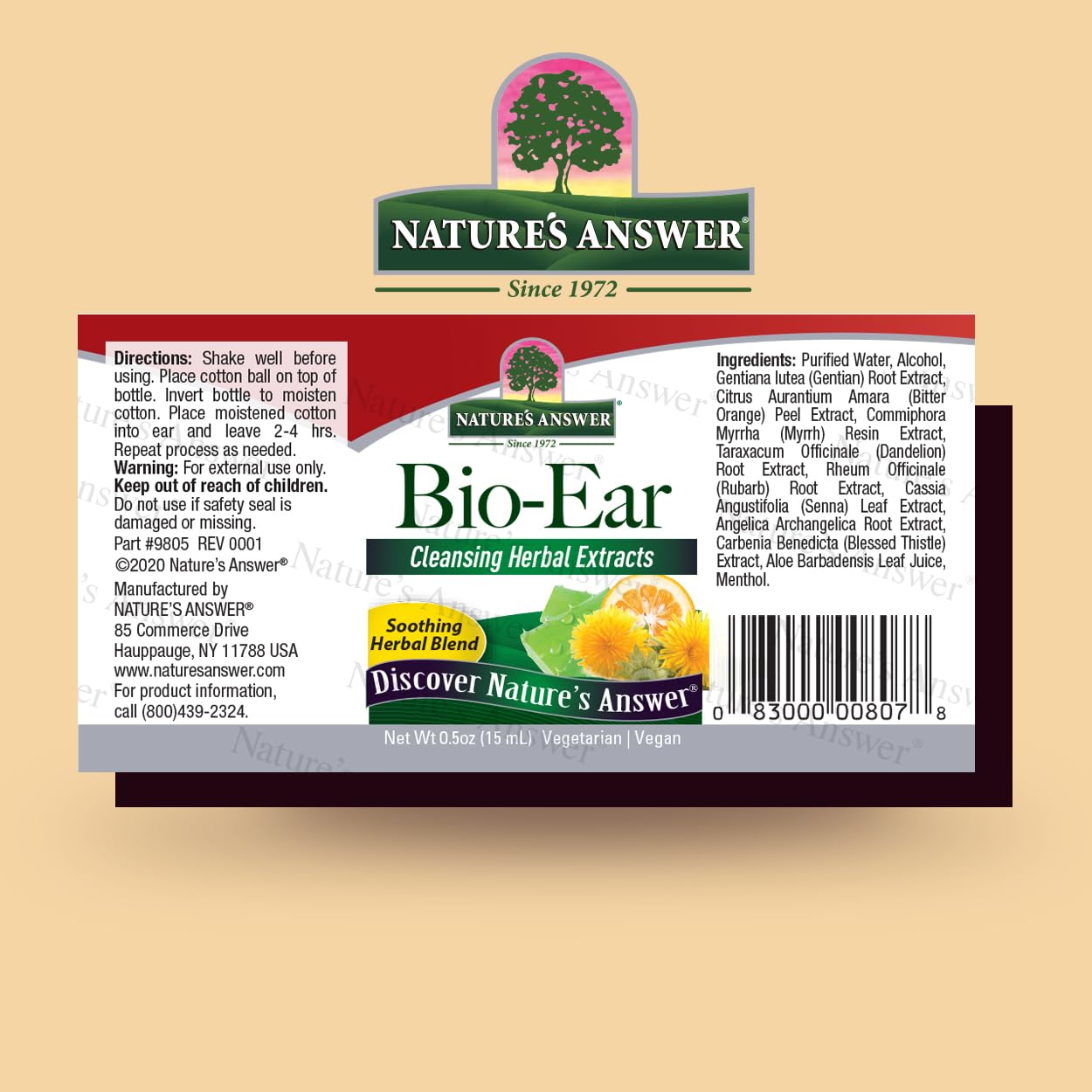 Foto 3 pulgar | Soporte Para Acúfenos Nature's Answer Bio-ear Topical, 15 Ml - Venta Internacional.