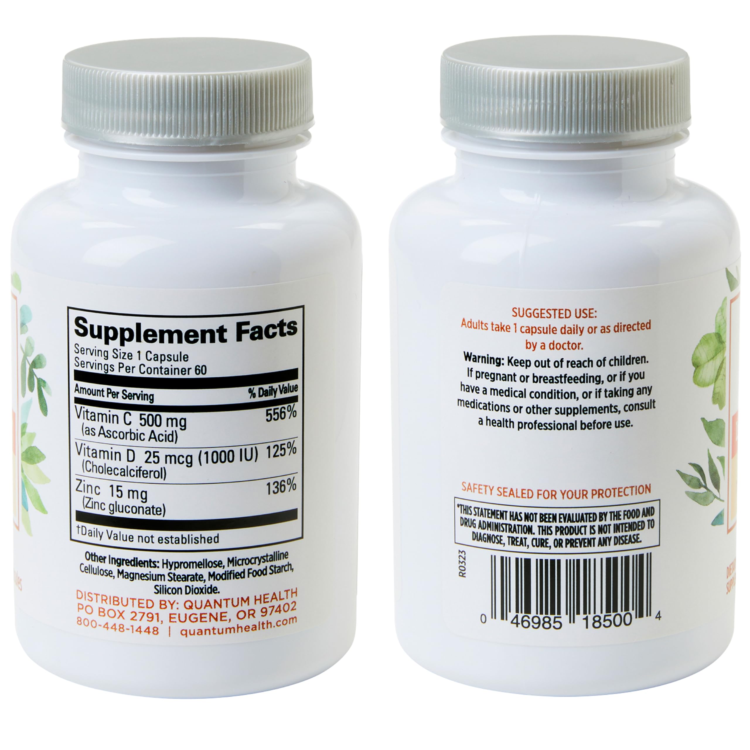 Foto 2 | Suplemento Quantum Health Cdz Immune Support 60 Cápsulas - Venta Internacional.