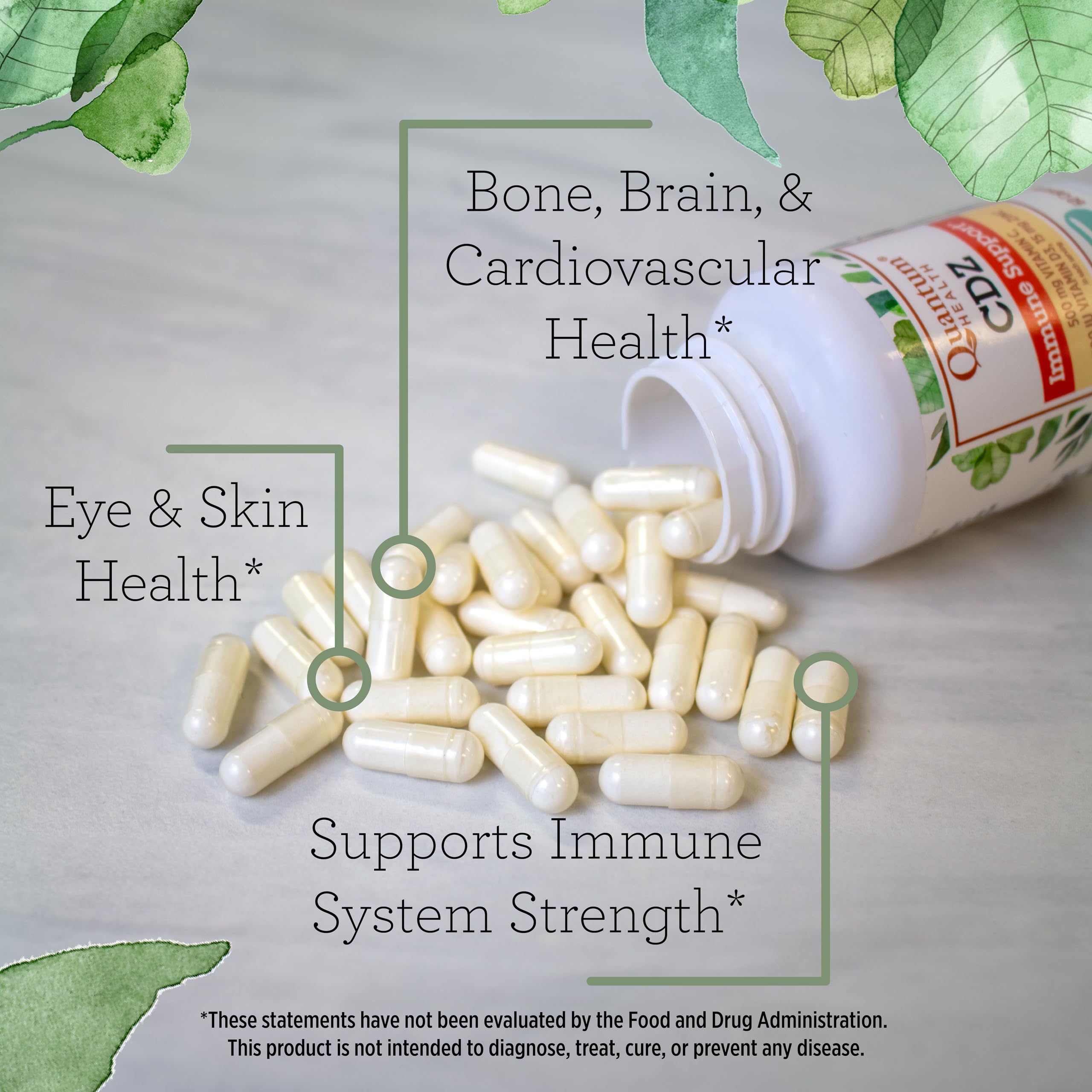 Foto 6 pulgar | Suplemento Quantum Health Cdz Immune Support 60 Cápsulas - Venta Internacional.