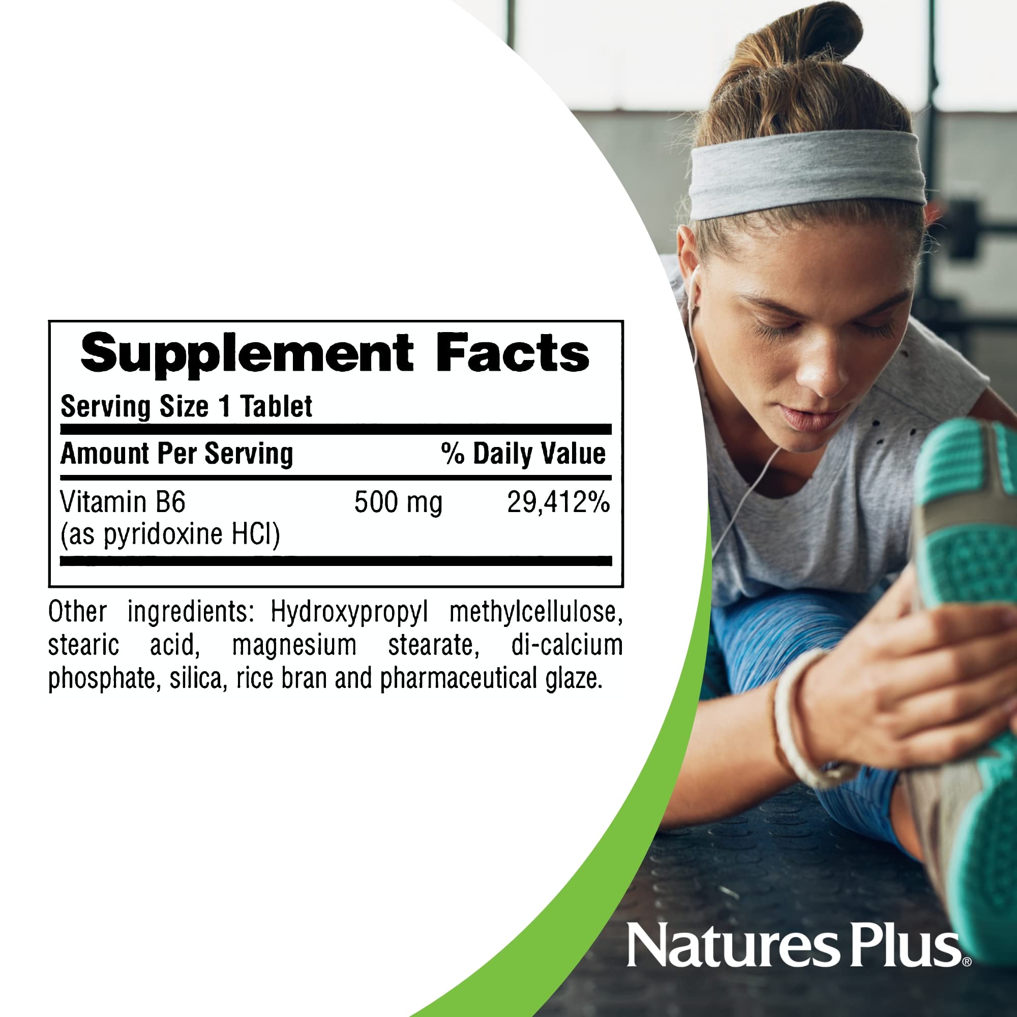 Foto 6 pulgar | Suplemento Naturesplus De Vitamina B6 De 500 Mg De Liberación Sostenida - Venta Internacional.