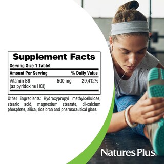 Foto 5 | Suplemento Naturesplus De Vitamina B6 De 500 Mg De Liberación Sostenida - Venta Internacional.