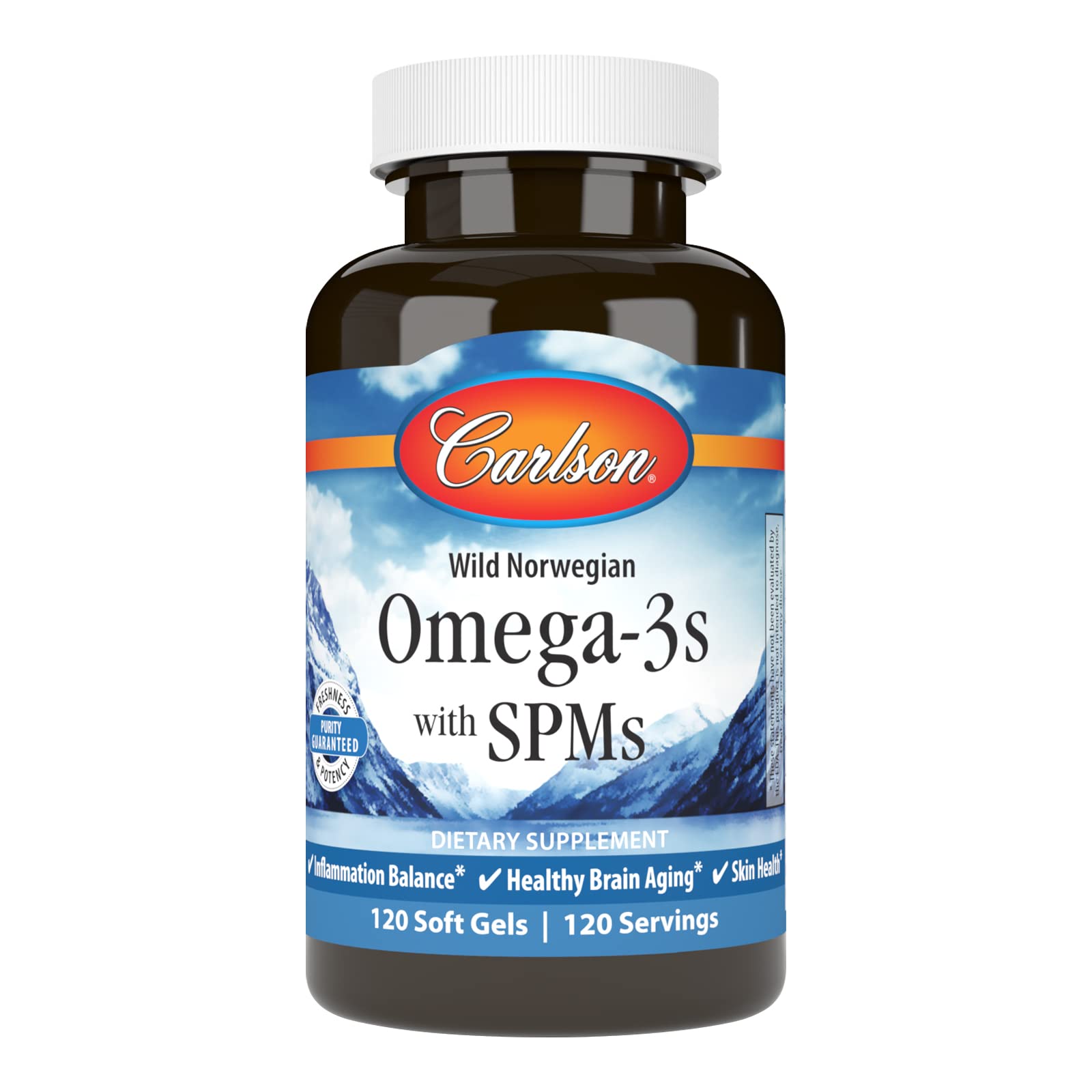 Foto 2 pulgar | Complemente Los Omega-3 De Carlson Con Spm, 120 Geles Blandos De Fosfolípidos - Venta Internacional.