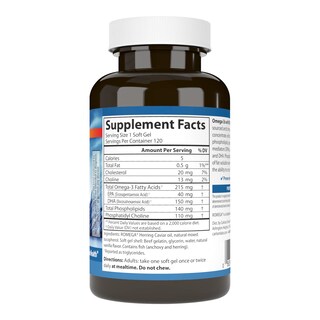 Foto 2 | Complemente Los Omega-3 De Carlson Con Spm, 120 Geles Blandos De Fosfolípidos - Venta Internacional.