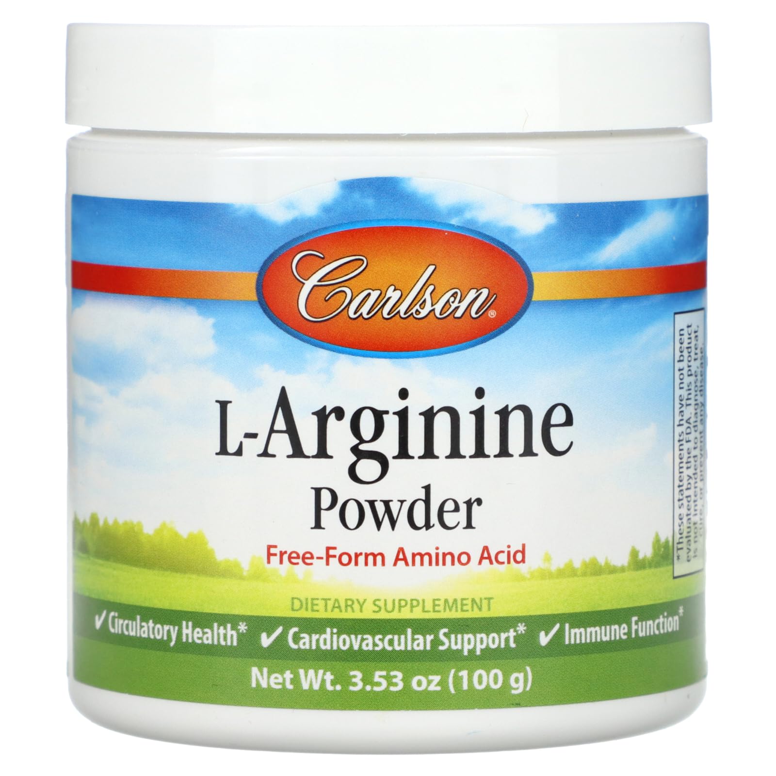 Foto 2 pulgar | Suplemento Carlson Labs L-arginina En Polvo 100 G - Venta Internacional.