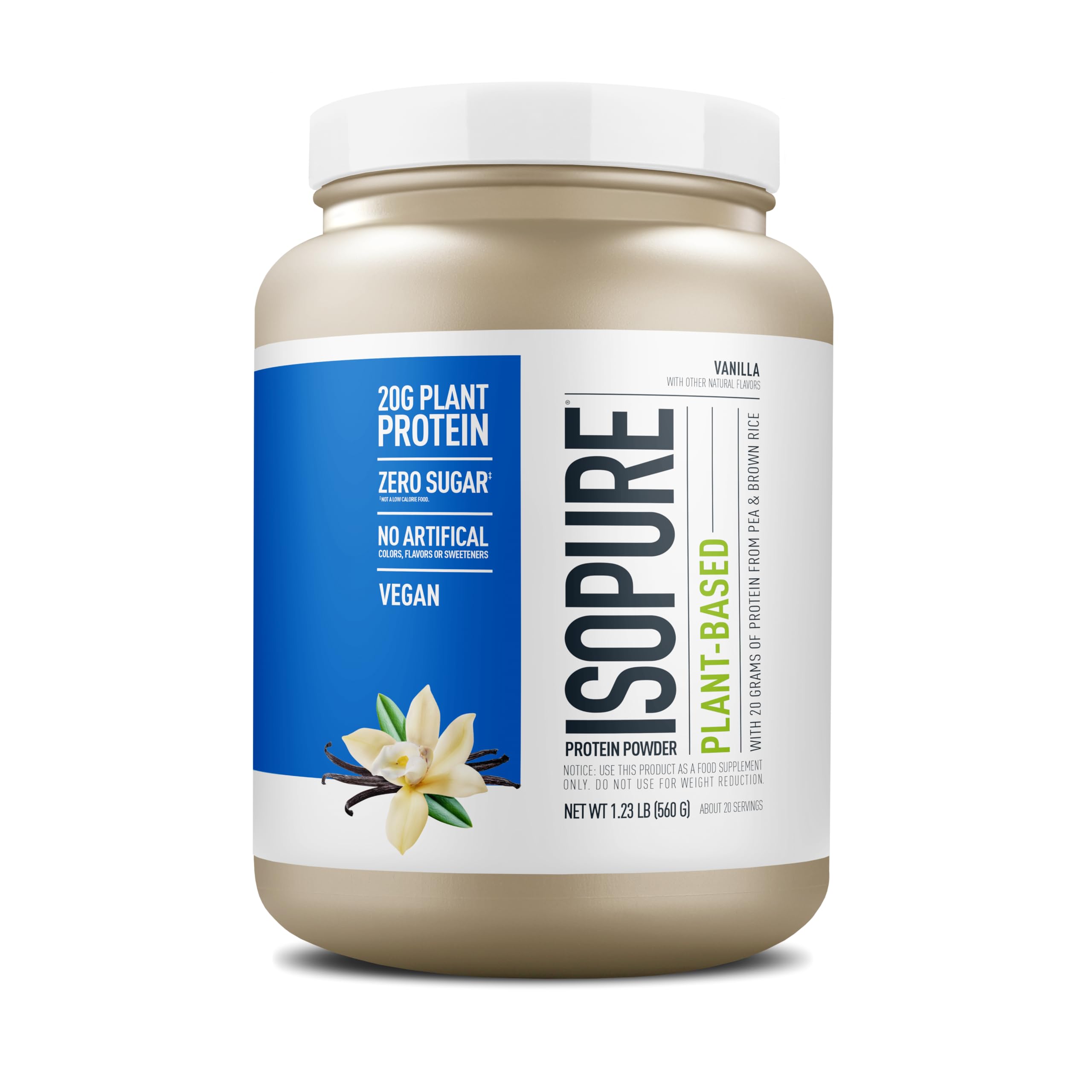 Foto 1 | Proteína En Polvo Isopure Vanilla Vegan 20 Porciones - Venta Internacional.