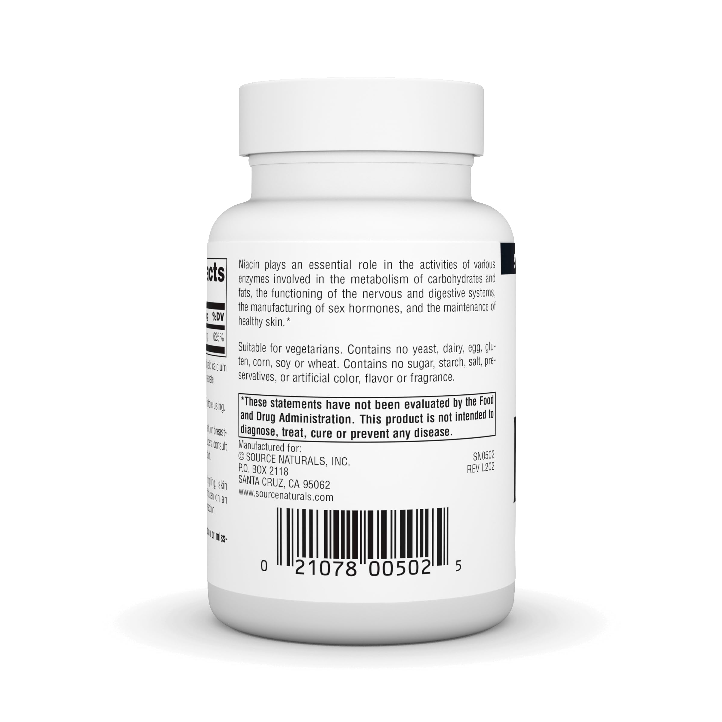 Foto 4 pulgar | Supplement Source Naturals, Niacina, 100 Mg, Vitamina B-3, 250 Comprimidos - Venta Internacional.