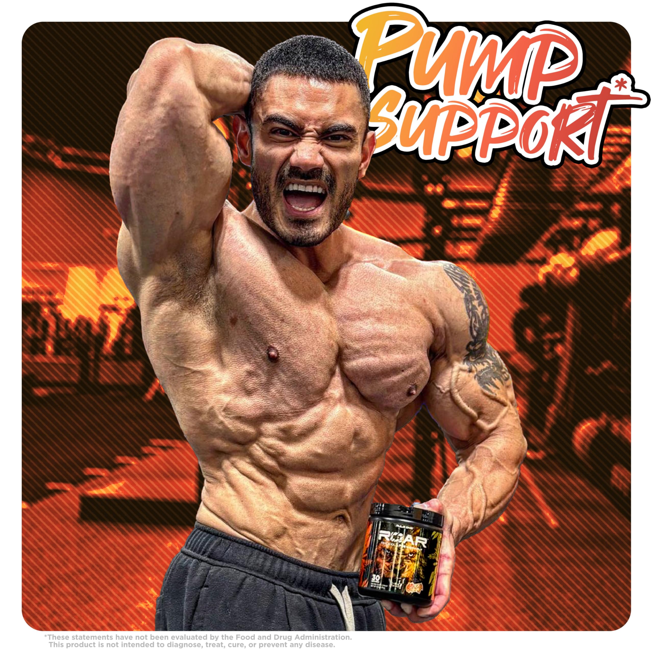 Foto 4 pulgar | Polvo Rule 1 R1 Roar Para Antes Del Entrenamiento Con Creatina Y Beta-alanina - Venta Internacional.