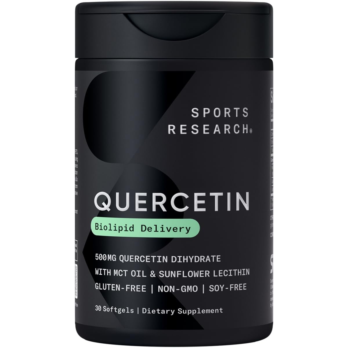 Foto 2 pulgar | Complementa 500 Mg De Quercetina De Sports Research Con Aceite Mct De Coco - Venta Internacional.