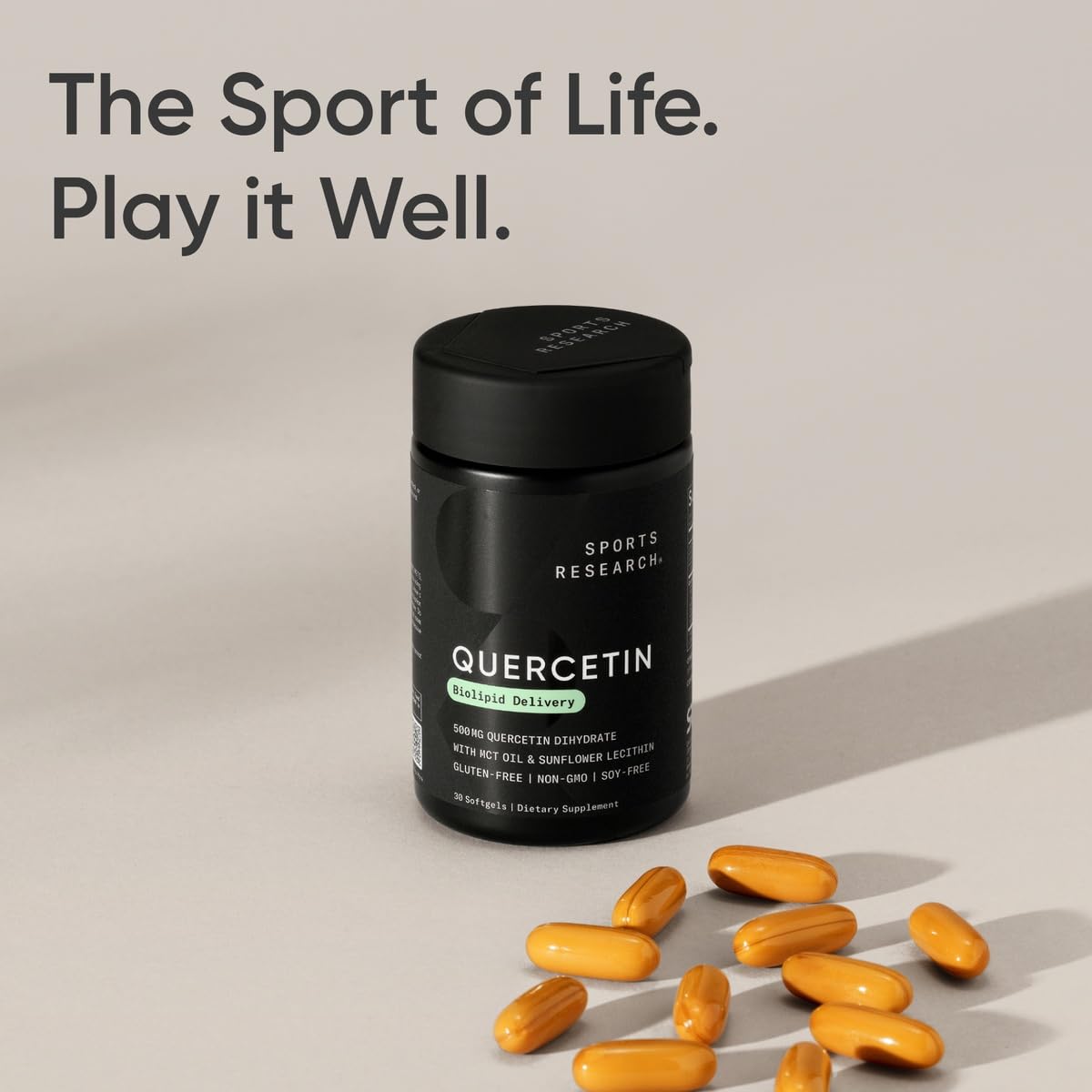 Foto 7 | Complementa 500 Mg De Quercetina De Sports Research Con Aceite Mct De Coco - Venta Internacional.