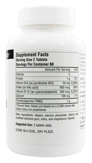 Foto 3 | Suplemento Source Naturals Homocysteine Defense 120 Comprimidos - Venta Internacional.