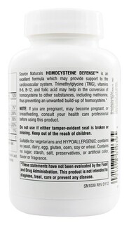Foto 4 | Suplemento Source Naturals Homocysteine Defense 120 Comprimidos - Venta Internacional.