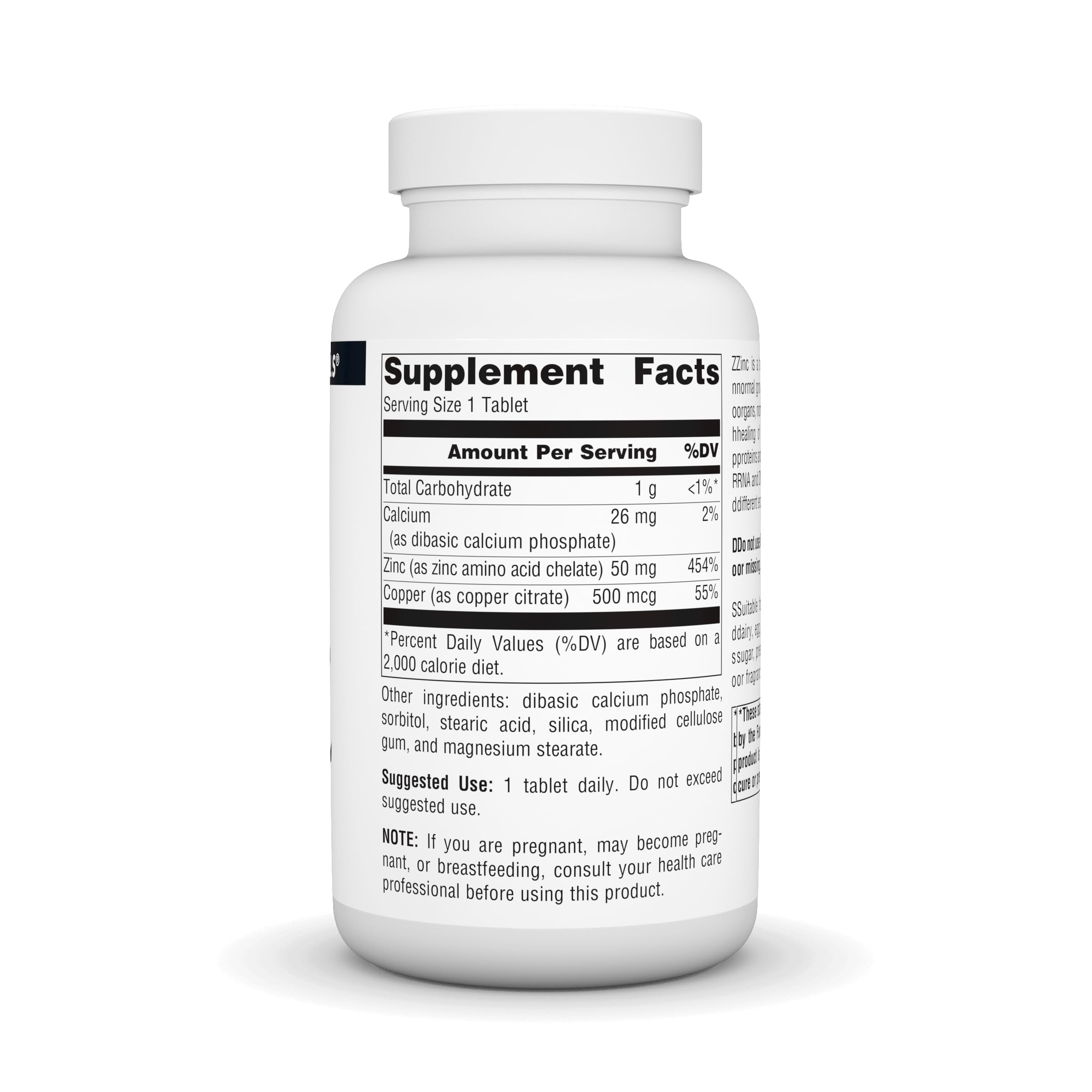 Foto 3 pulgar | Quelato De Aminoácidos De Zinc Supplement Source Naturals 250 Comprimidos - Venta Internacional.