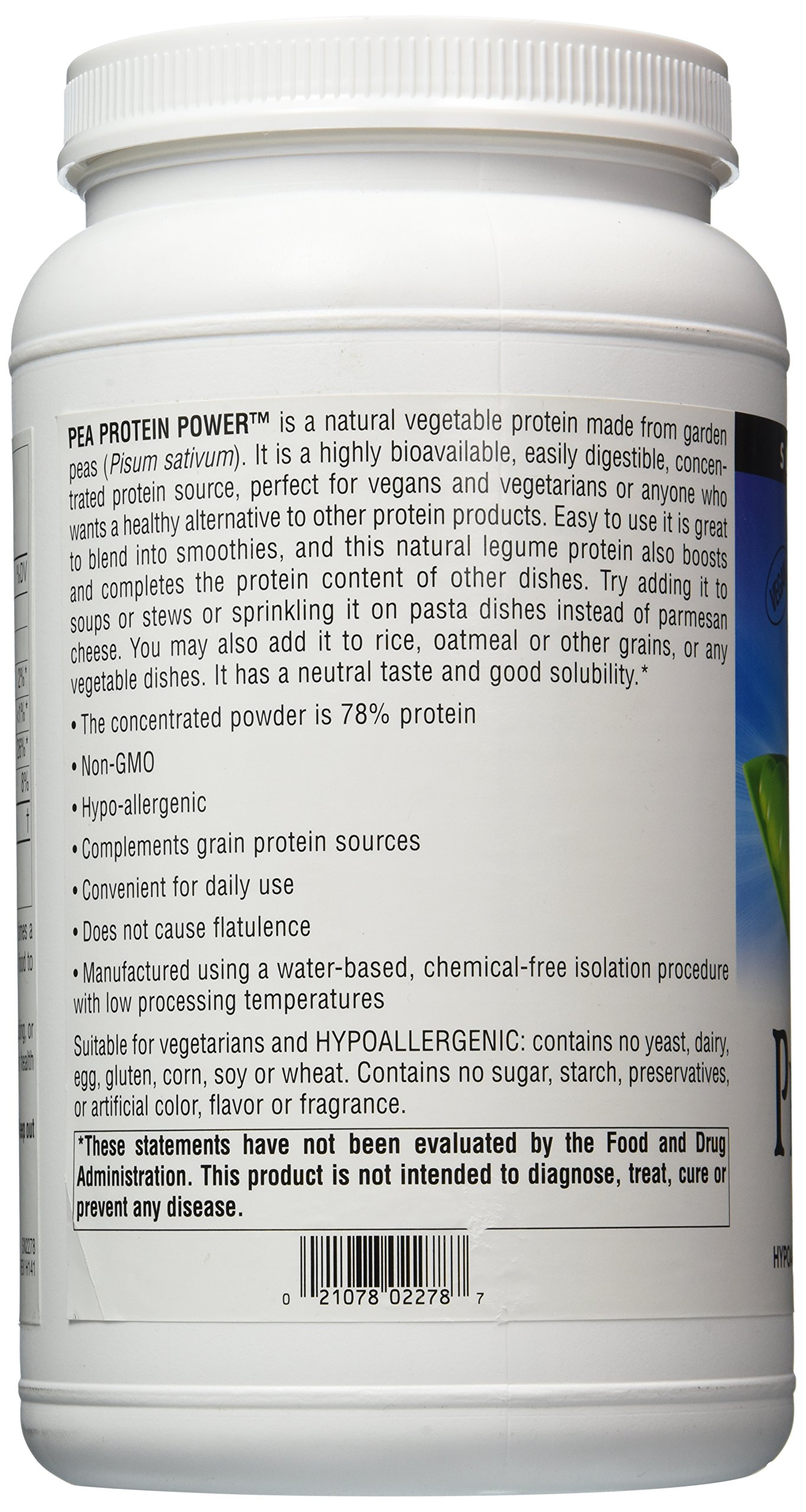 Foto 5 pulgar | Proteína En Polvo Source Naturals Pea Protein Power 946 Ml - Venta Internacional.