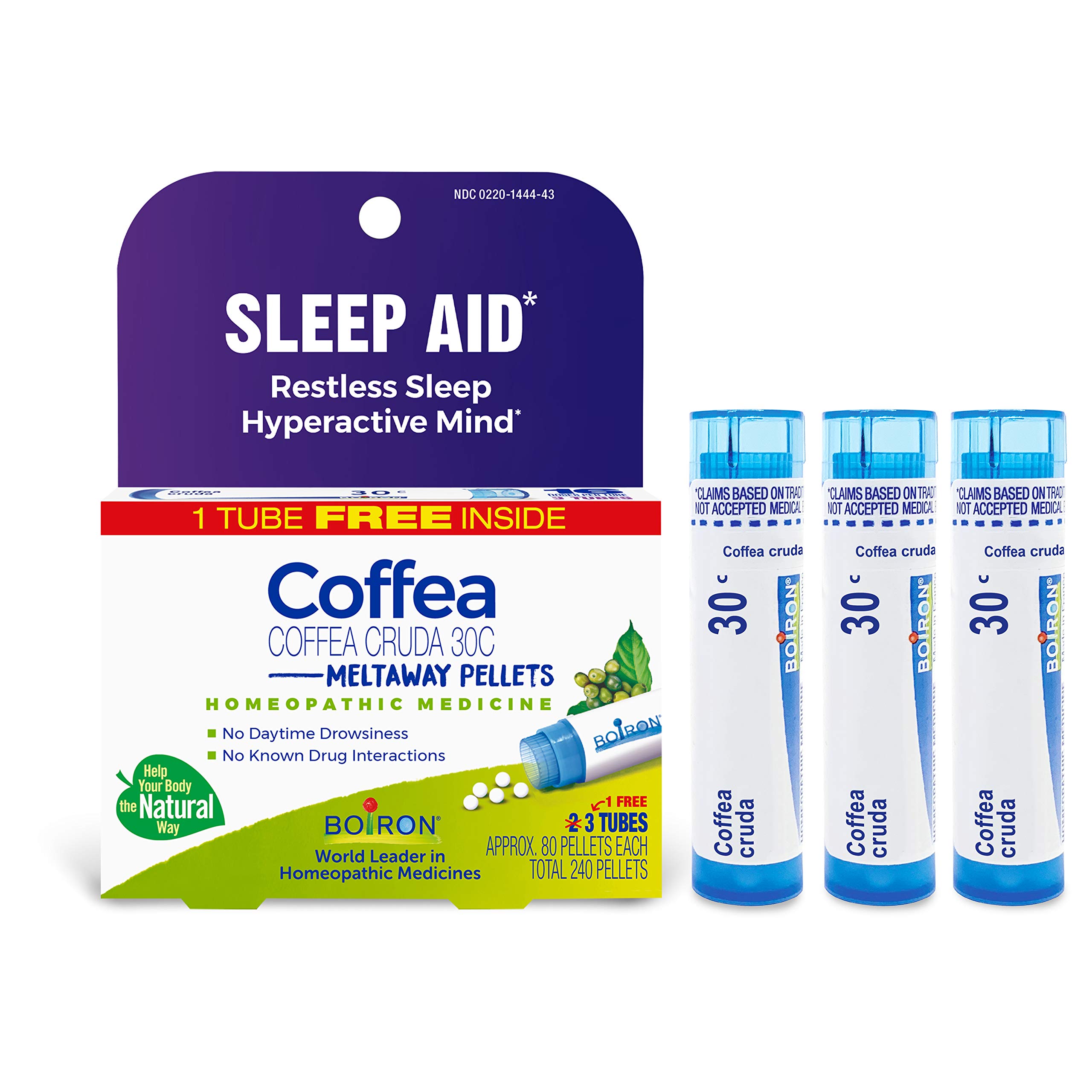 Foto 2 pulgar | Ayuda Homeopática Para Dormir Boiron Coffea Cruda 30c 240 Gránulos - Venta Internacional.