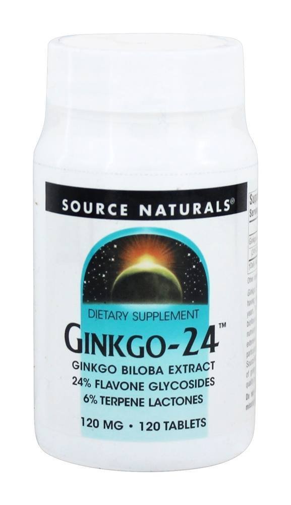 Foto 2 pulgar | Supplement Source Naturals Ginkgo-24 120 Mg 120 Comprimidos - Venta Internacional.