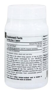 Foto 3 | Supplement Source Naturals Ginkgo-24 120 Mg 120 Comprimidos - Venta Internacional.