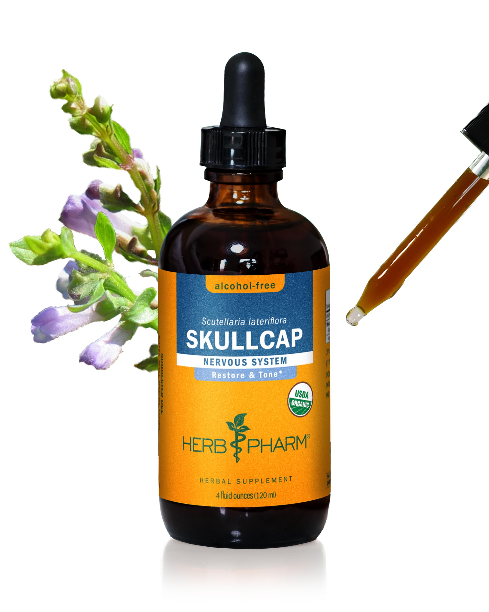 Foto 2 pulgar | Extracto Líquido Herb Pharm Skullcap 120 Ml Nervious System - Venta Internacional.
