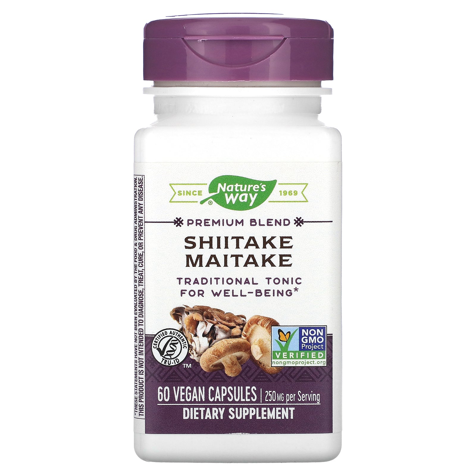 Foto 2 pulgar | Suplemento Nature's Way Shiitake Maitake 250 Mg 60 Cápsulas Veganas - Venta Internacional.