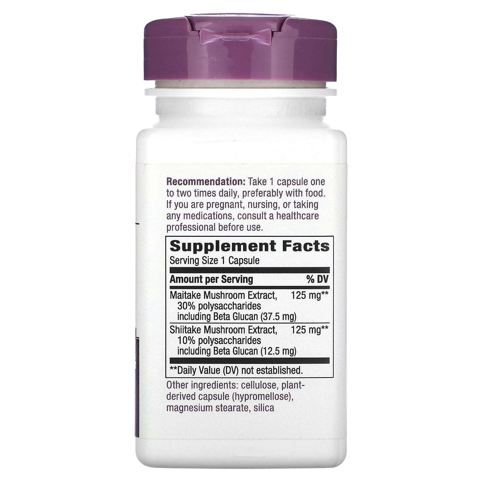 Foto 2 | Suplemento Nature's Way Shiitake Maitake 250 Mg 60 Cápsulas Veganas - Venta Internacional.