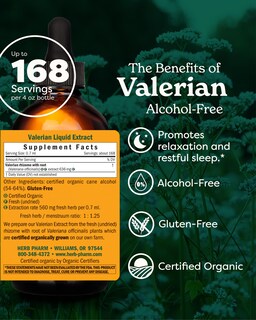 Foto 2 | Extracto Líquido De Raíz De Valeriana De Herb Pharm, 120 Ml, Sin Alcohol - Venta Internacional.
