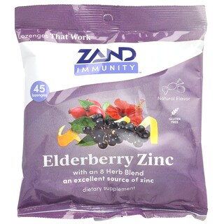 Foto 1 | Pastillas Zand Immunity Saúco Zinc Natural 45 Unidades - Venta Internacional.