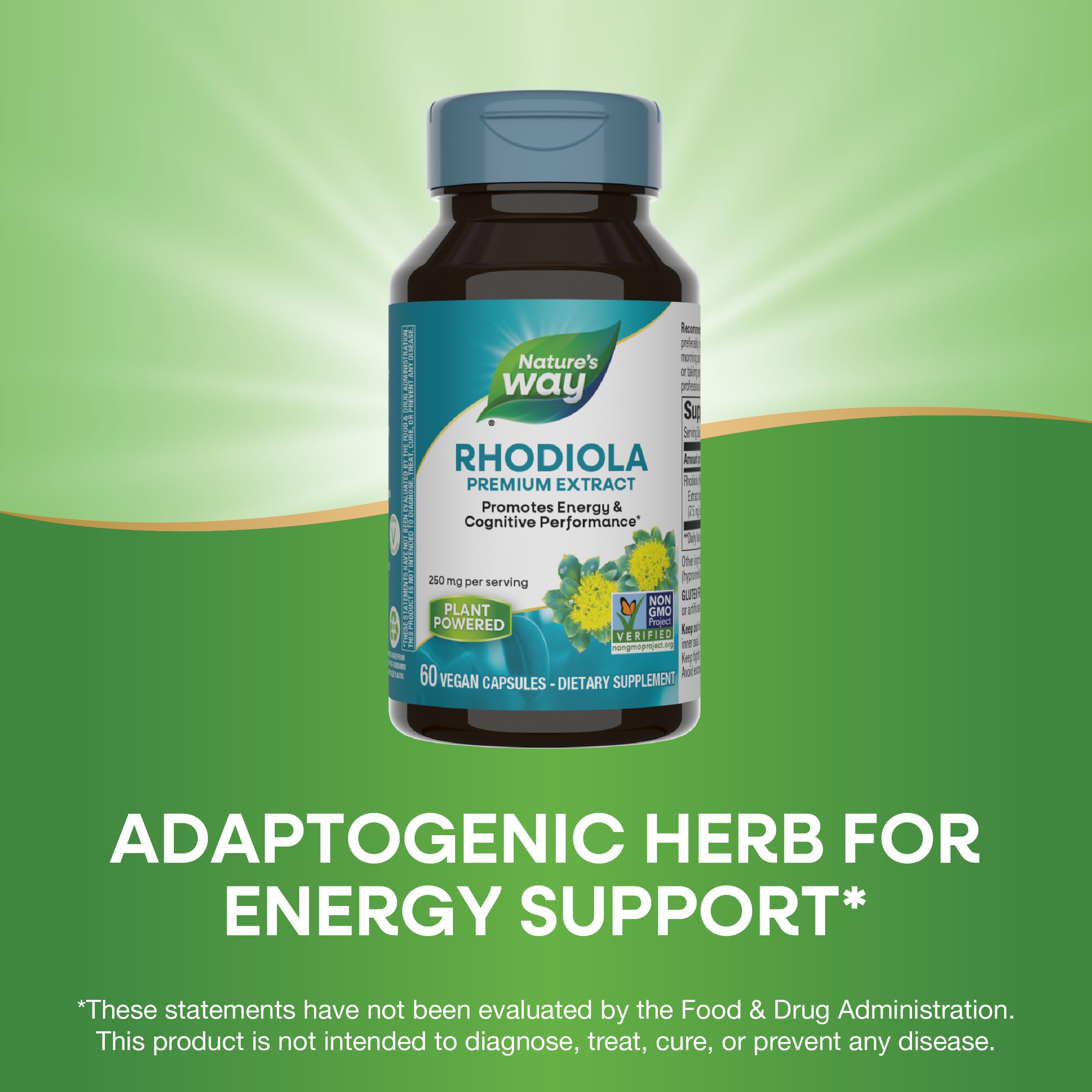 Foto 6 pulgar | Suplemento Nature's Way Rhodiola Energy 250 Mg 60 Cápsulas - Venta Internacional.
