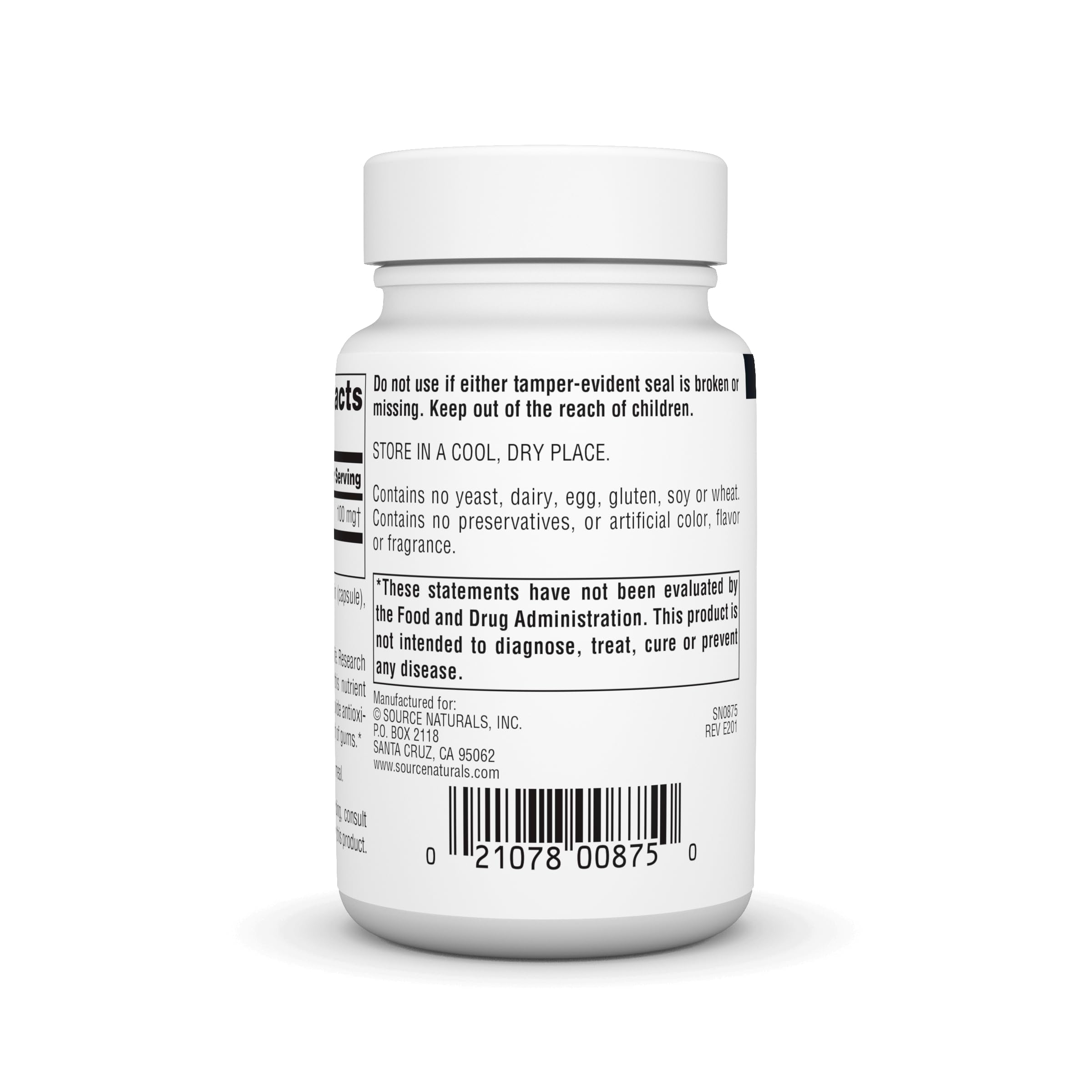 Foto 3 | Coenzima Q10 De Supplement Source Naturals, 100 Mg, 60 Cápsulas - Venta Internacional.
